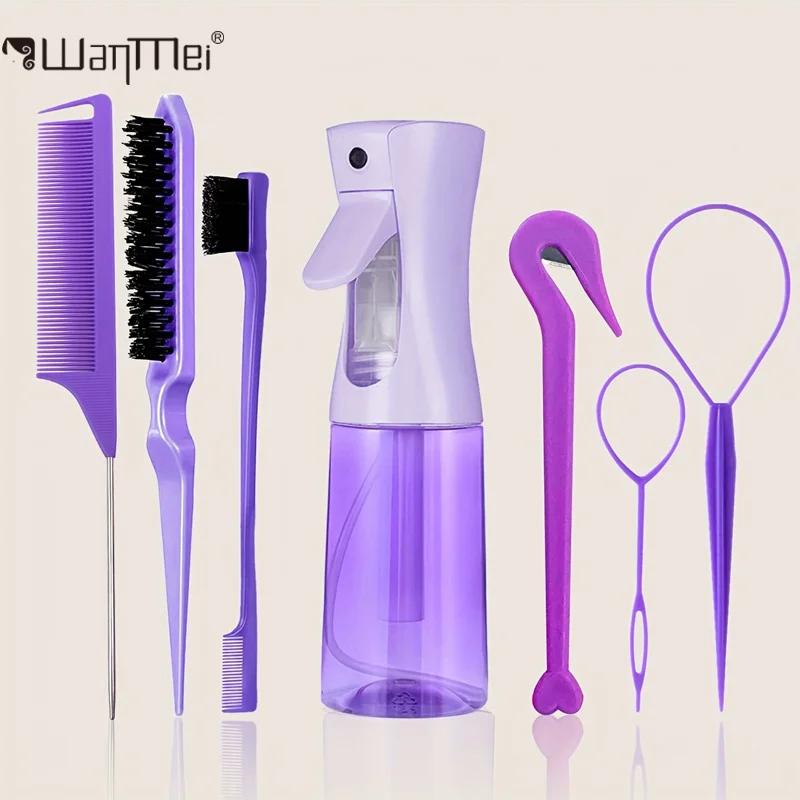 Hair Care Guide - 7-częściowy zestaw profesjonalnych narzędzi fryzjerskich zawiera