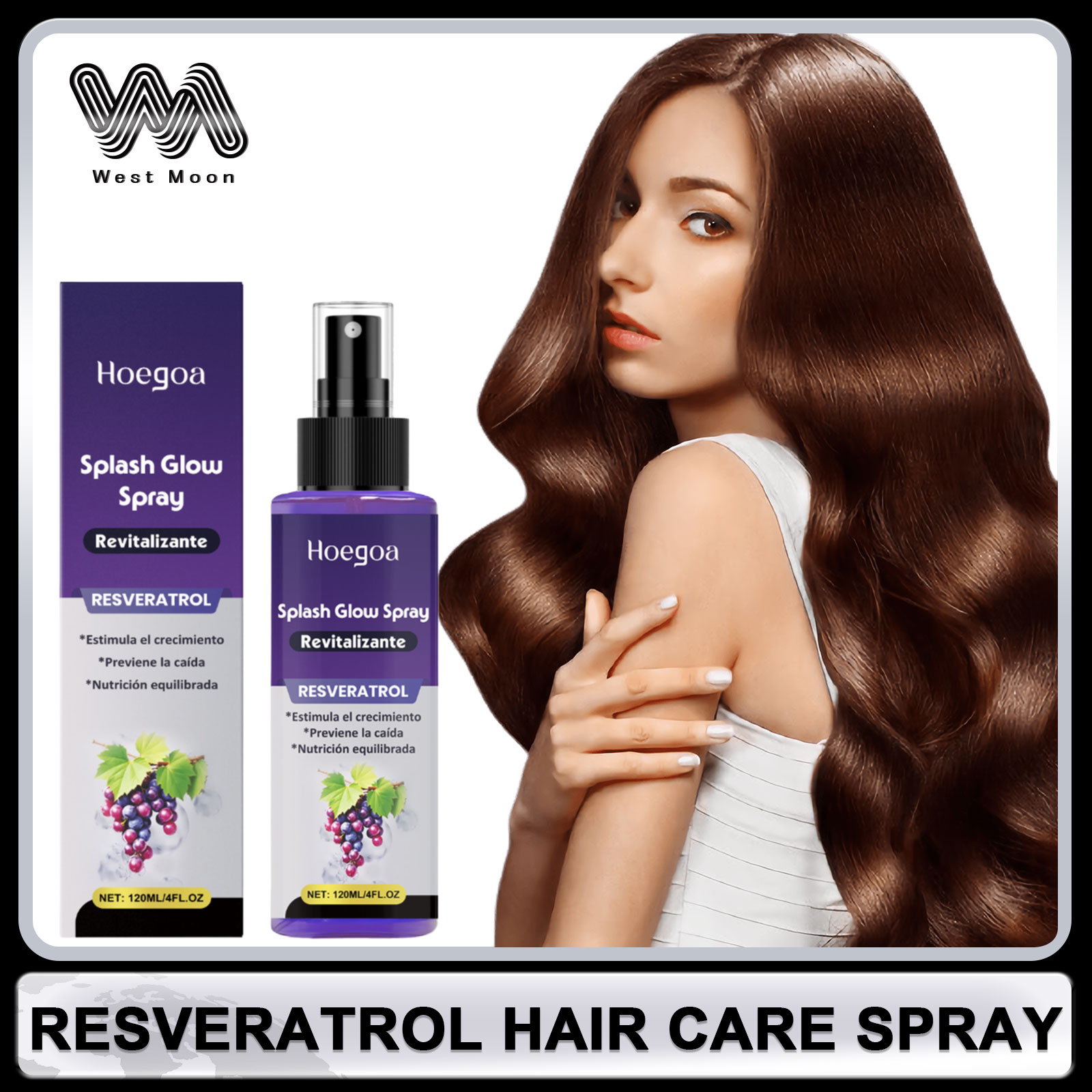 Hair Care Naturally - Resveratrol Hair Care Spray Anti Baldness
