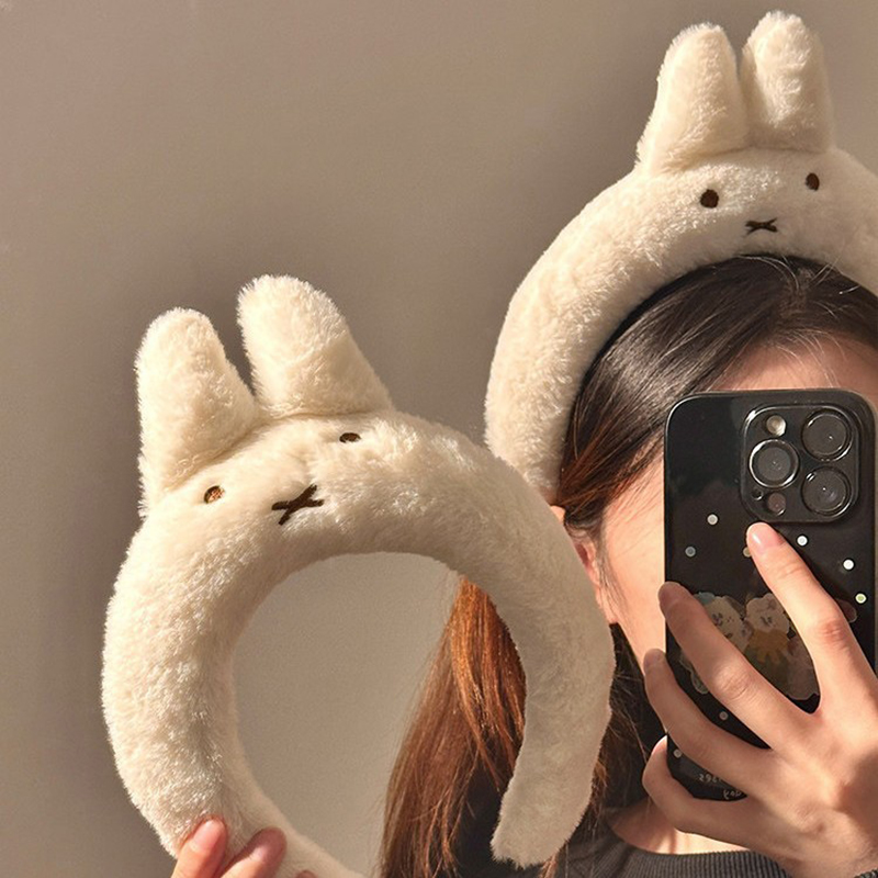 Hair Care Japan Products - Opaska na głowę Miffy z aksamitu,
