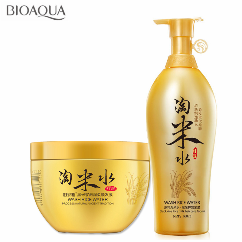 Hair Care With Rice Water - BIOAQUA Tradition Wash Woda ryżowa 500ML
