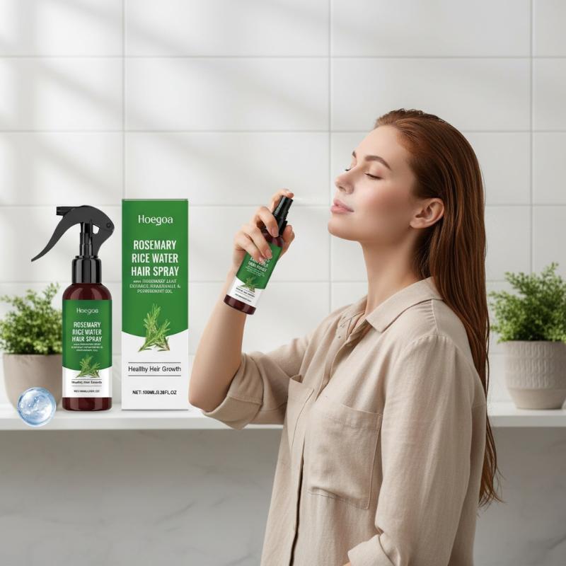 Hair Care With Rice Water - Spray do wzrostu włosów z rozmarynem