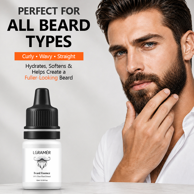 Hair Care Oil Serum - Serum do wzrostu brody dla mężczyzn,