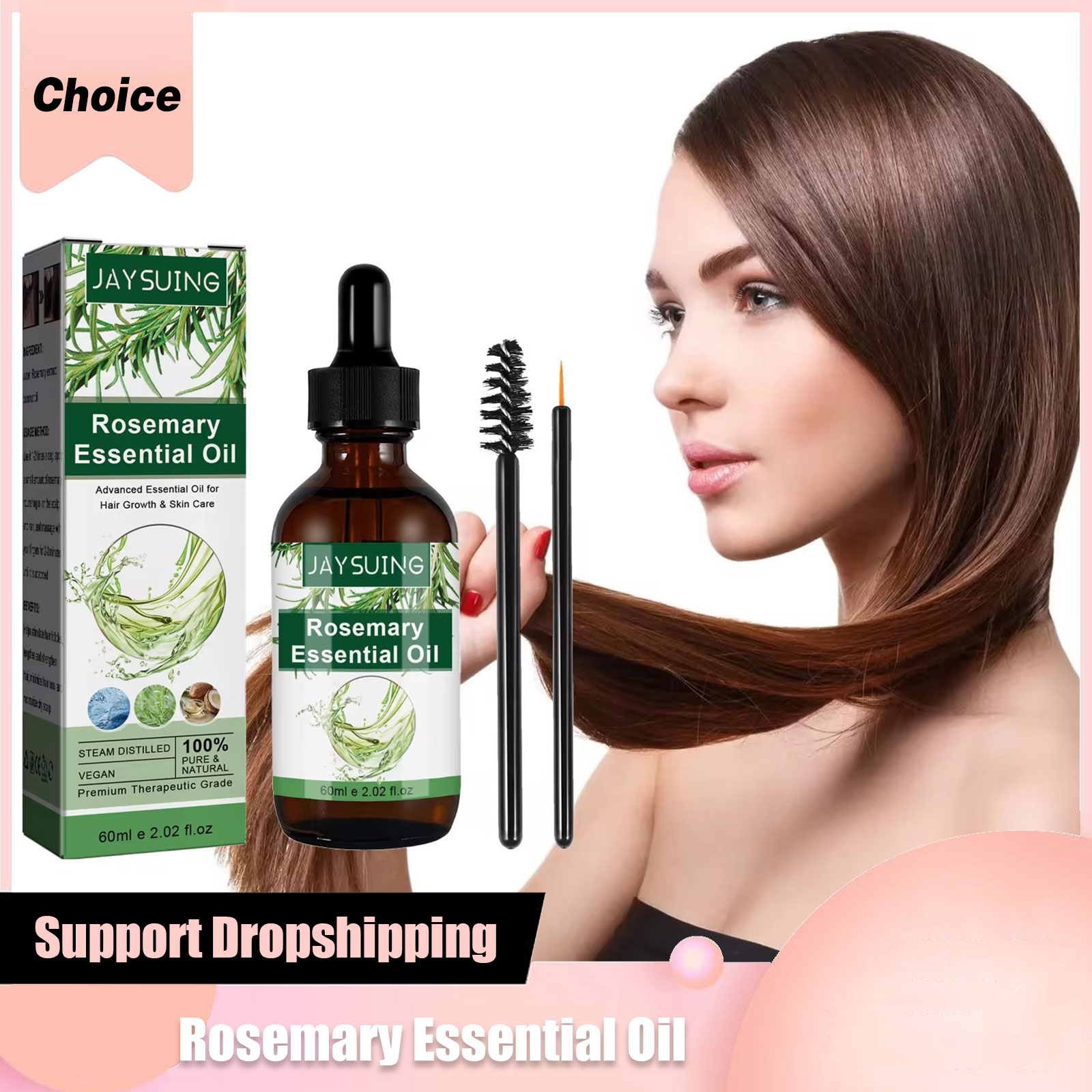 Hair Care Oil Serum - Olejek eteryczny rozmarynowy na porost włosów