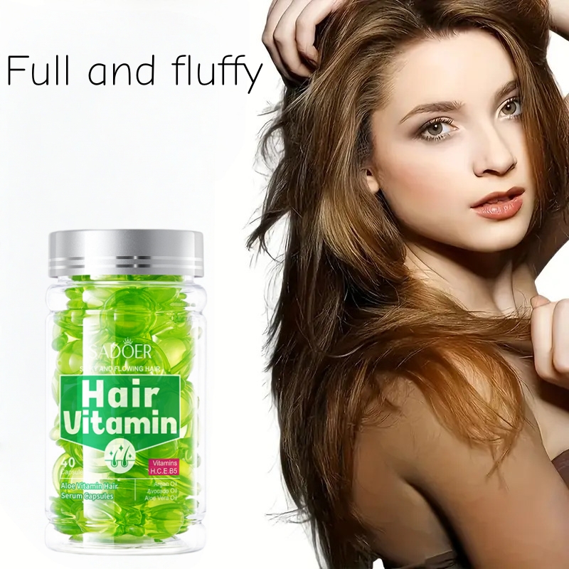 Hair Care With Aloe Vera - 40 szt. Kapsułek z esencją do