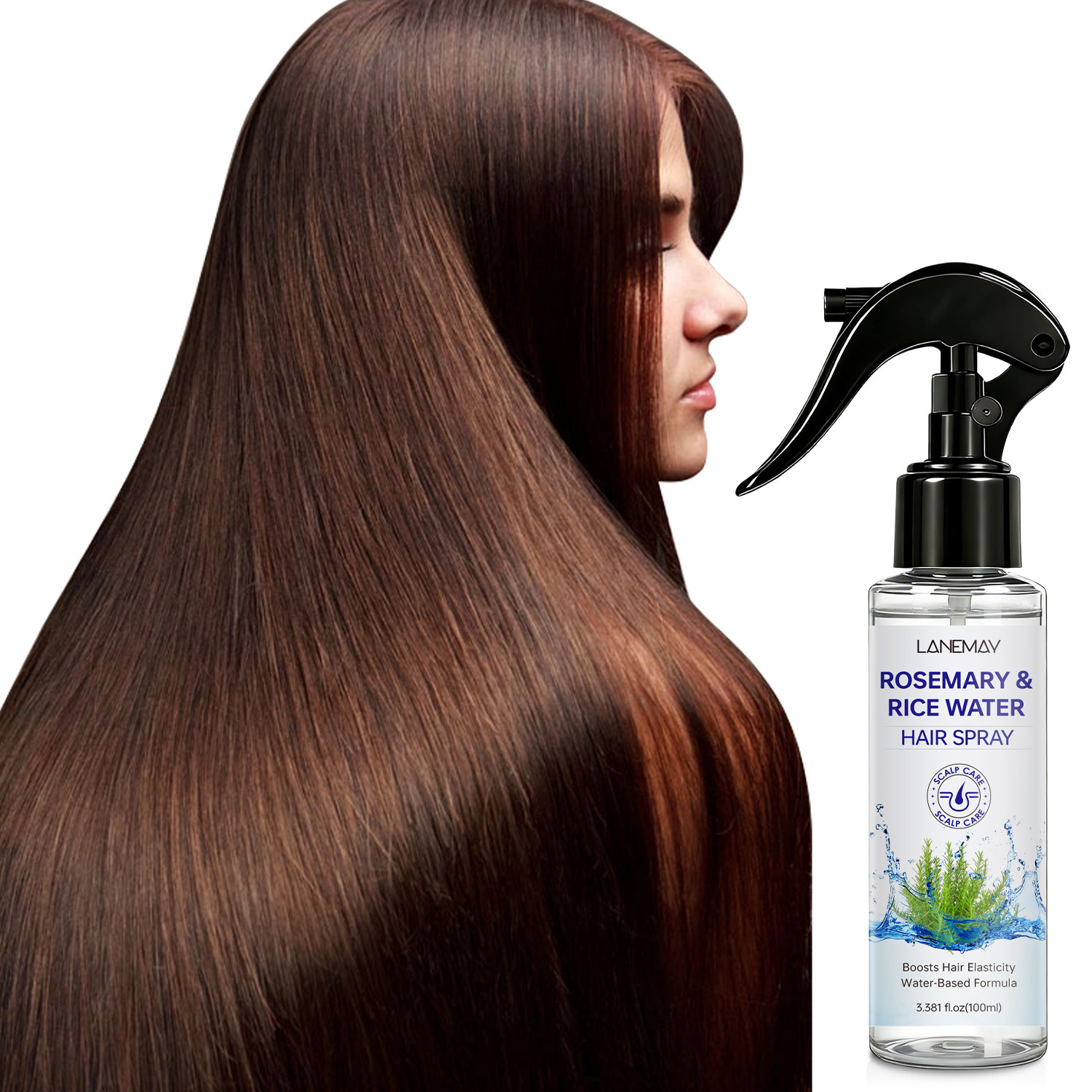 Hair Care With Rice Water - Spray do włosów z rozmarynem i