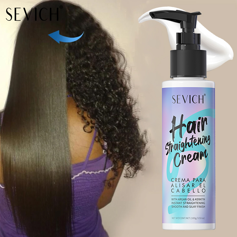 Hair Care With Aloe Vera - Krem prostujący do włosów z keratyną