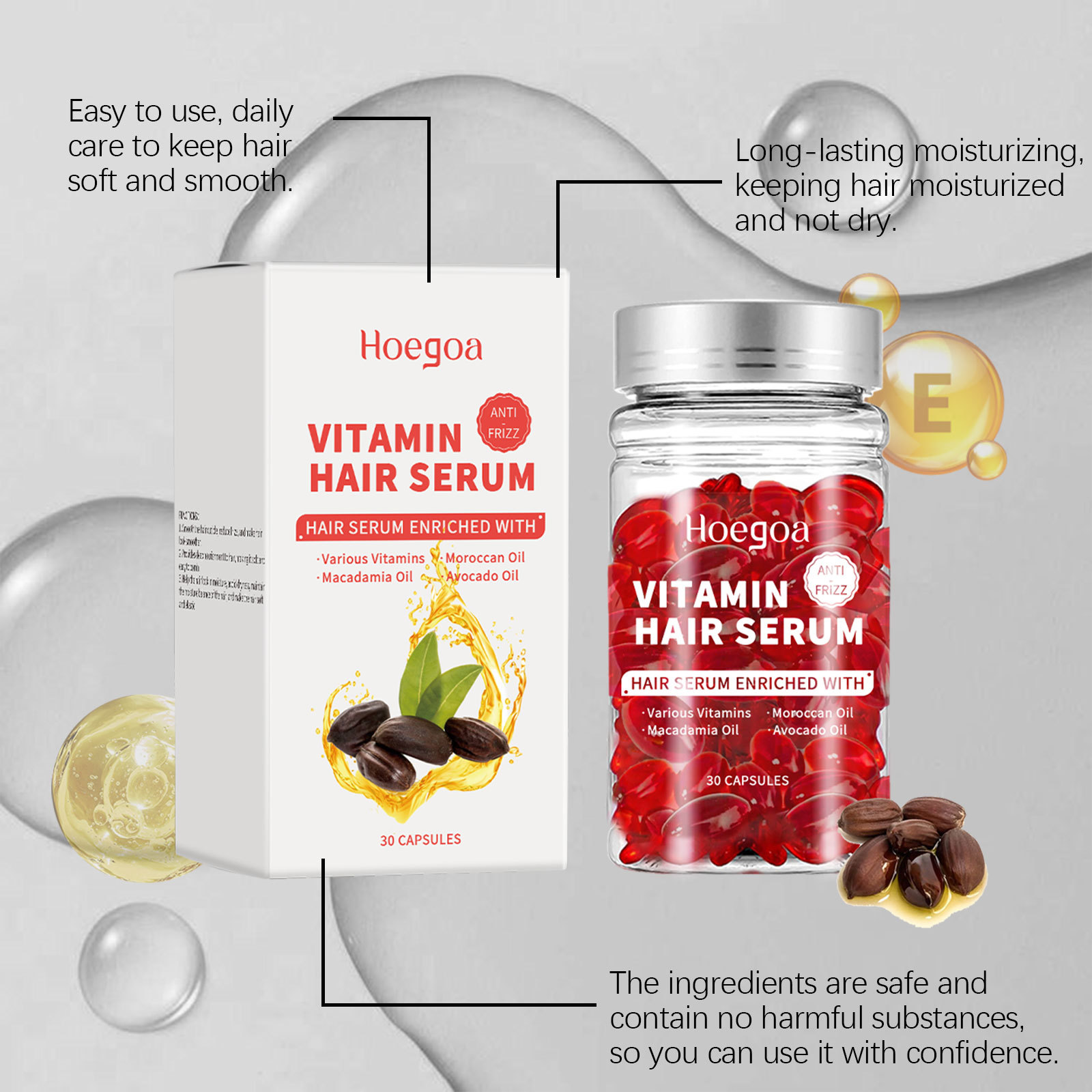 Hair Care Oil Serum - Witamina Serum do pielęgnacji włosów w