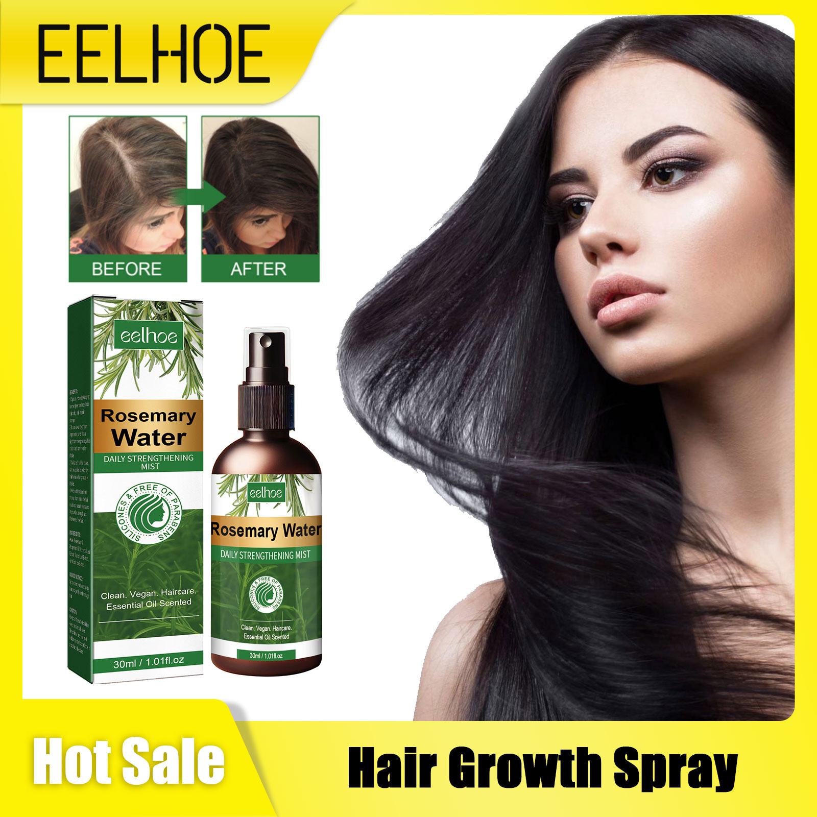 Hair Care Naturally - Rozmarynowy spray do włosów Odżywczy środek