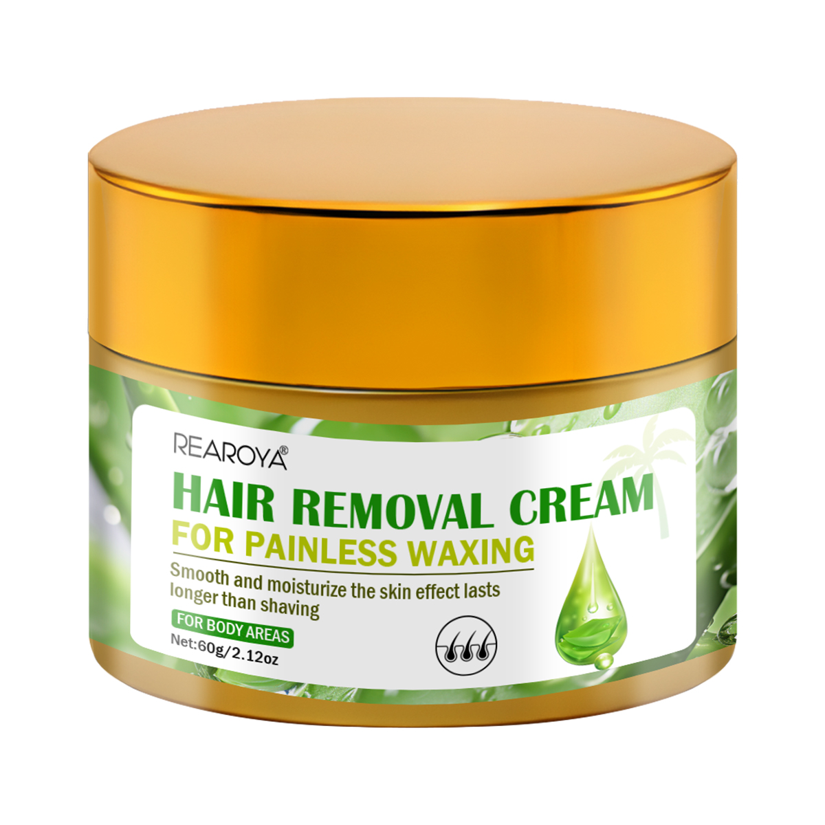 Hair Care With Aloe Vera - Krem do depilacji z aloesu Oczyszcza,