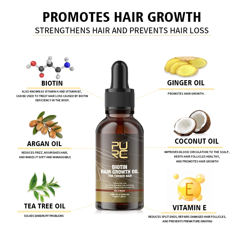 PURC biotyna olejek do włosów  – Hair Care Essence Oil Spray recenzja i cena