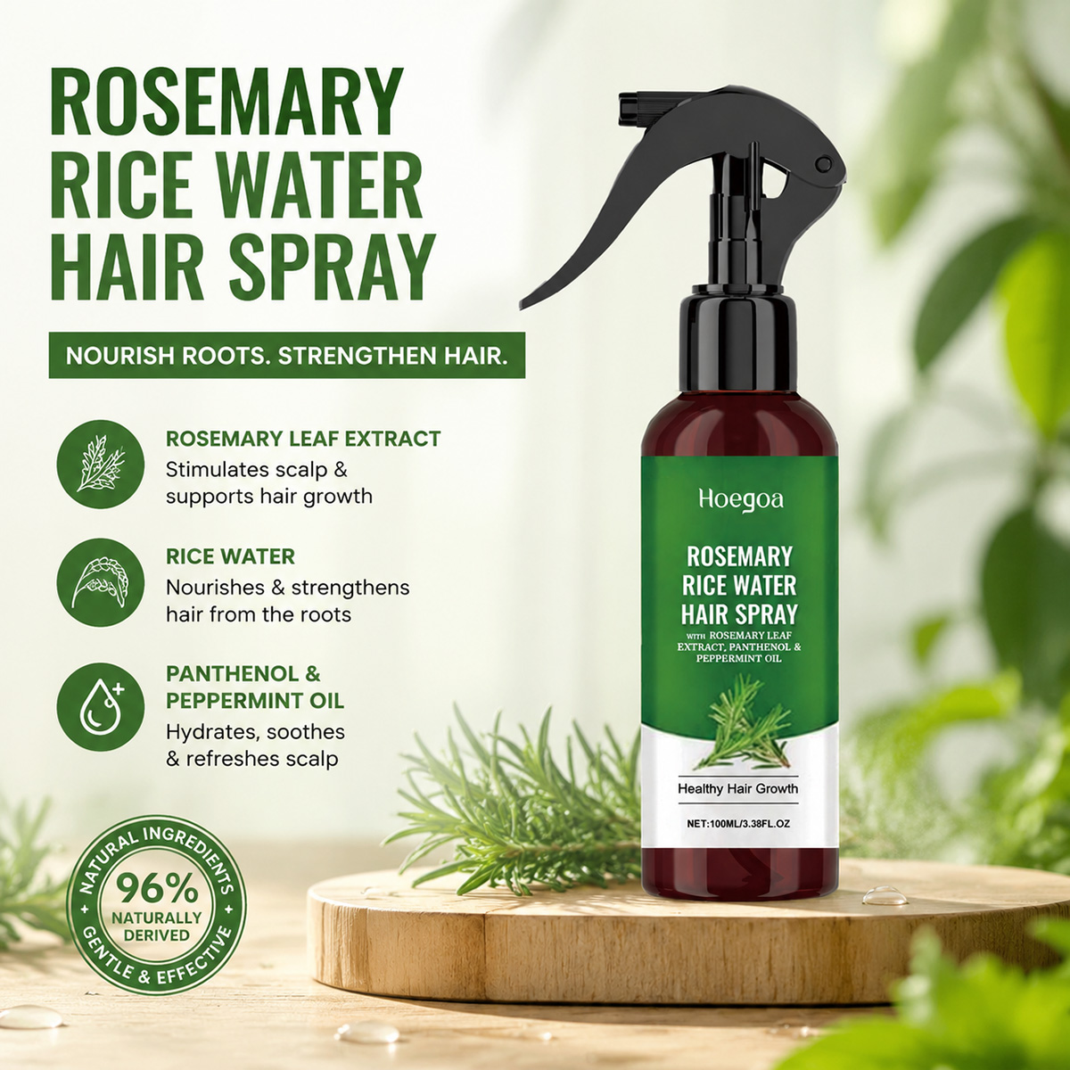 Spray do włosów z wodą ryżową  – Hair Care With Rice Water recenzja i cena