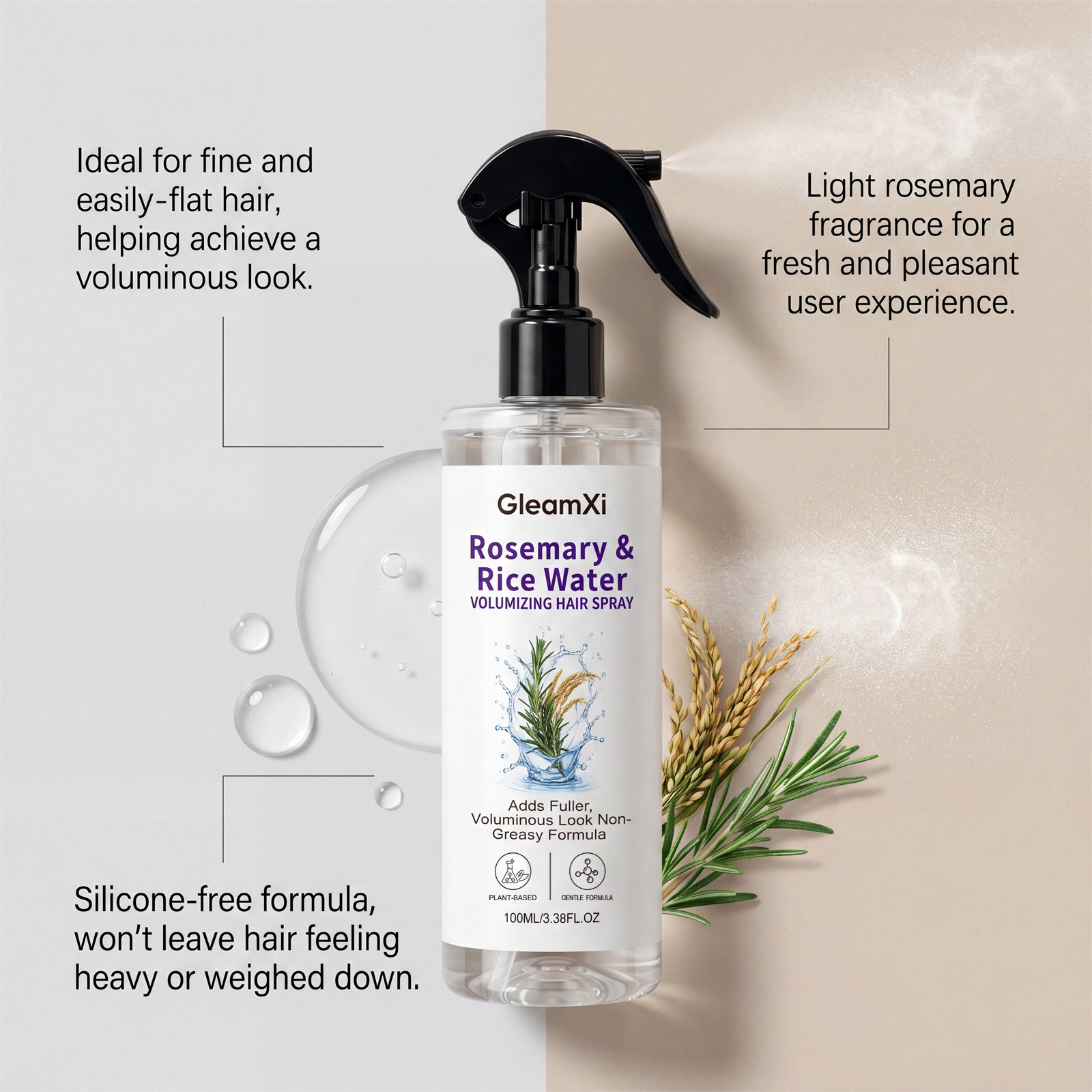 Spray do pielęgnacji włosów z  – Hair Care With Rice Water recenzja i cena