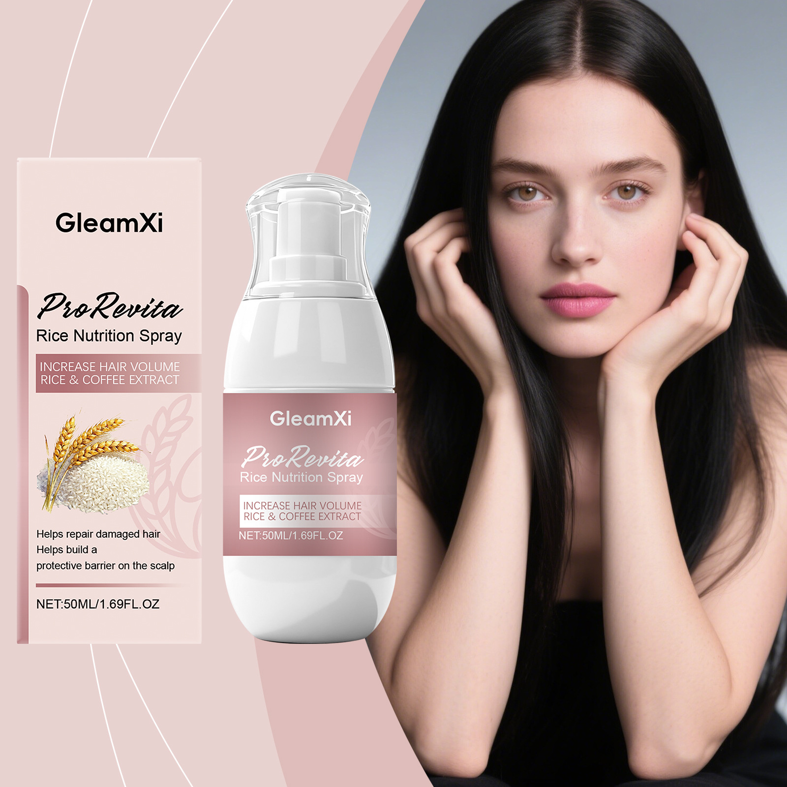 Spray do włosów z wodą ryżową, – Hair Care With Rice Water recenzja i cena