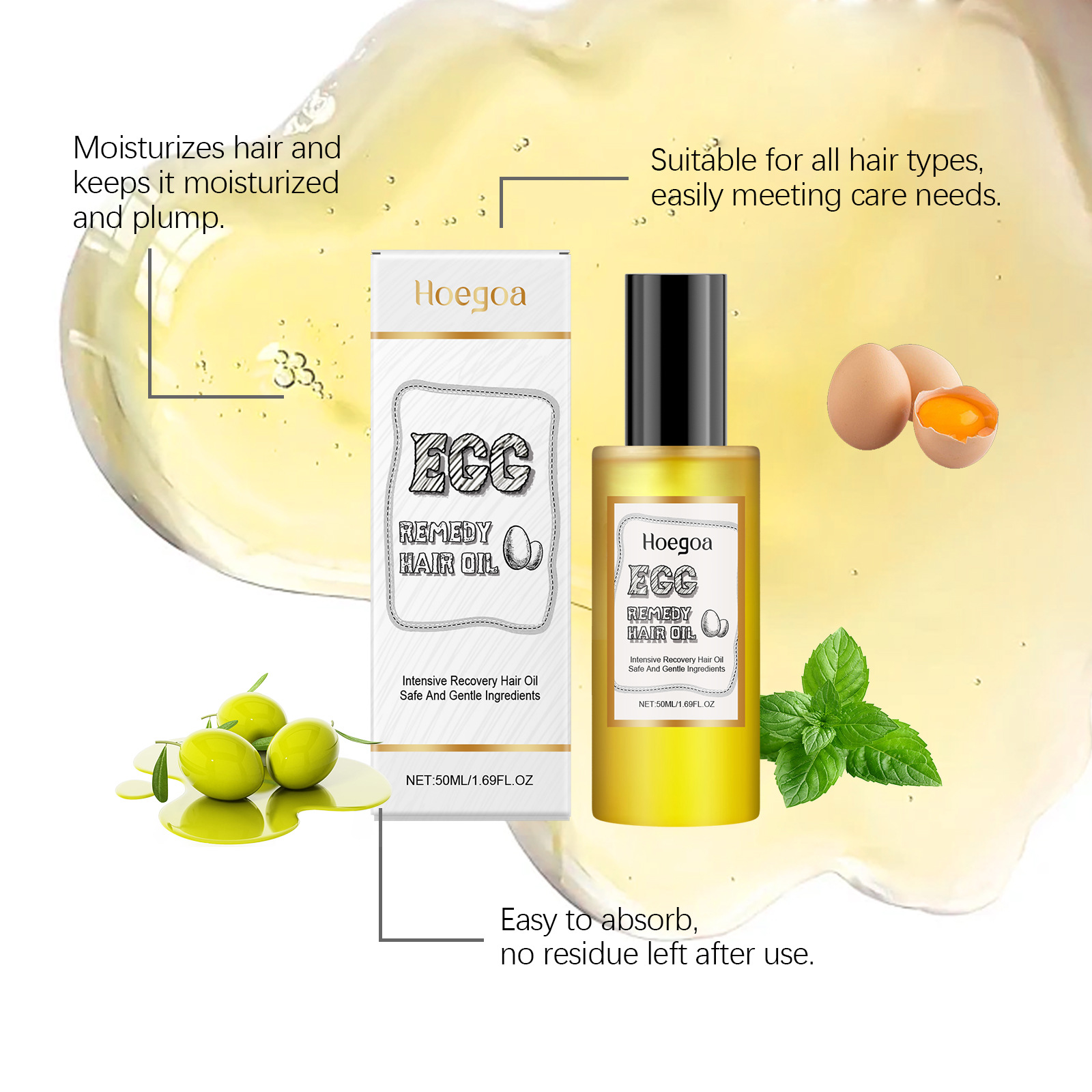 Olejek do włosów z jajkiem, re – Hair Care Naturally recenzja i cena