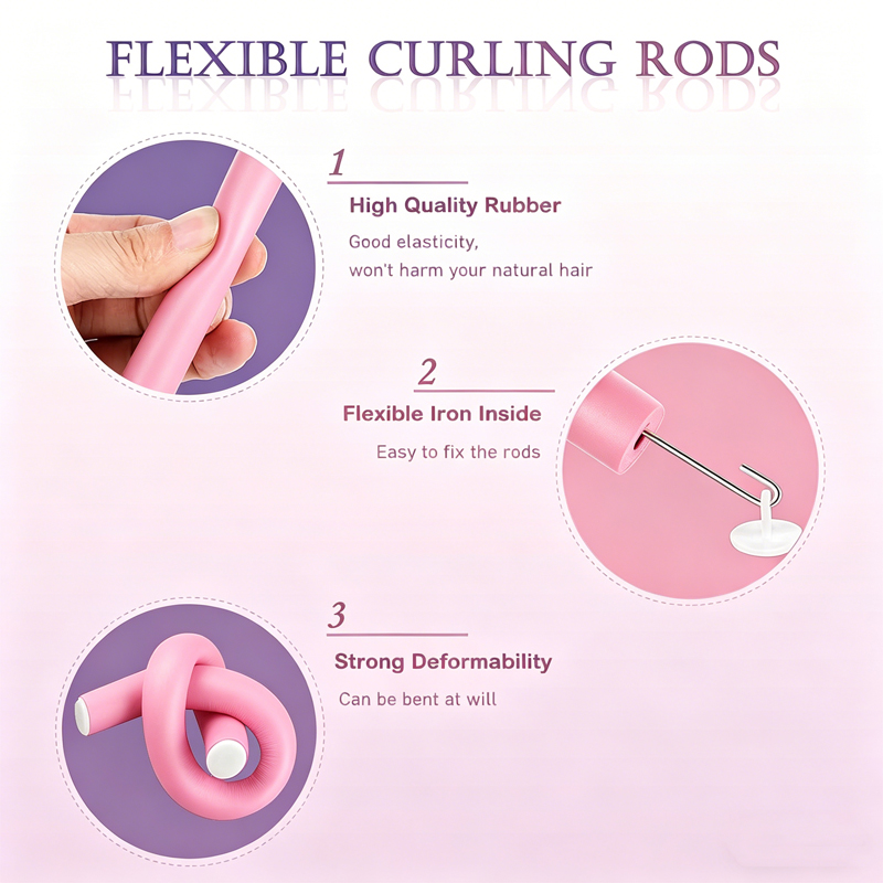 6 sztuk/opakowanie Nowe, powię – Hair Roller Set Flexi recenzja i cena