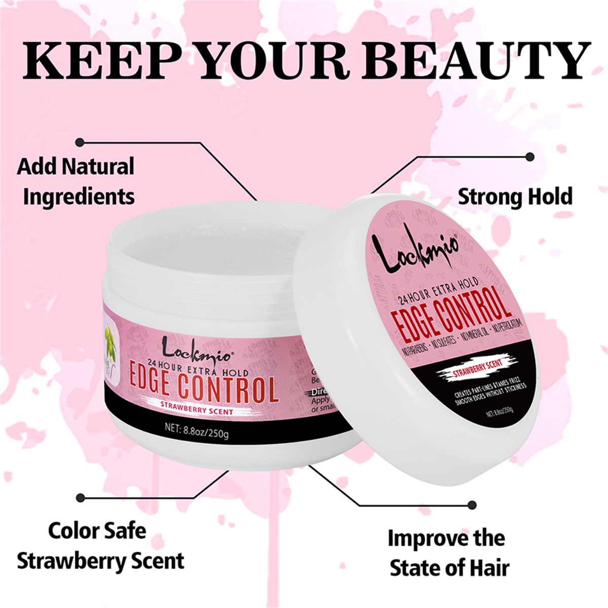 LOCKMIO 250g Wosk do stylizacj – Edge Control Gel recenzja i cena